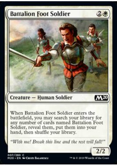 (英)【Foil】大隊の歩兵 / Battalion Foot Soldier【M20】 No.007