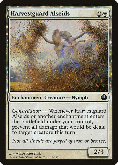 (英)【Foil】収穫守りのアルセイド / Harvestguard Alseids【JOU】 No.013