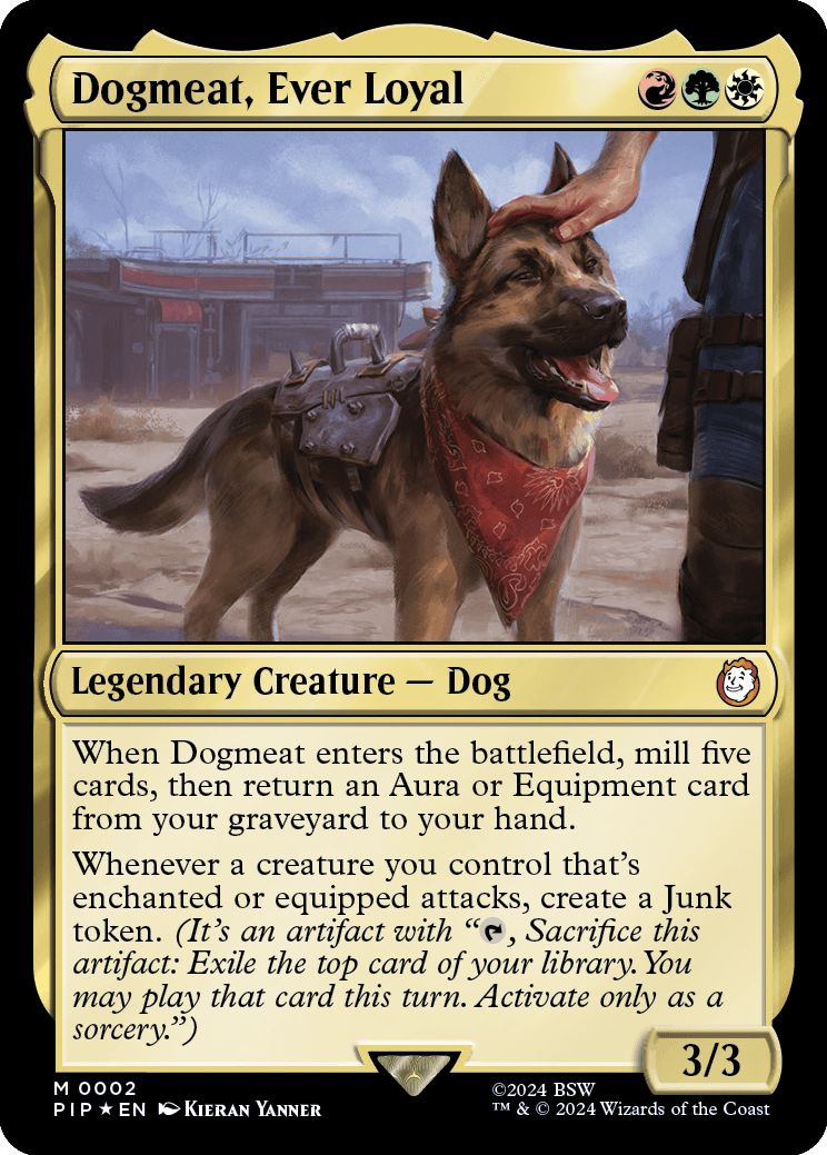 (英)【Foil】忠実な友、ドッグミート / Dogmeat, Ever Loyal【PIP】 No.0002