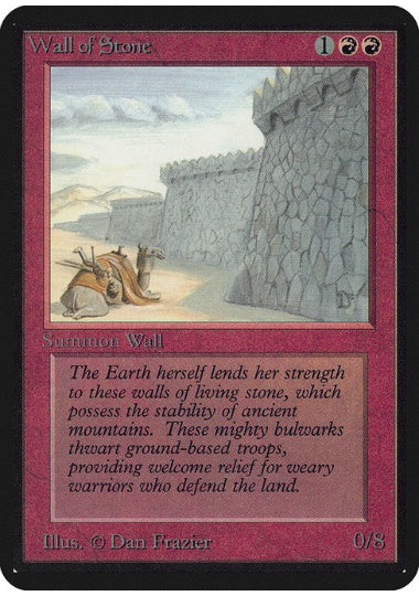 (英)石の壁 / Wall of Stone【ALPHA】 No.182
