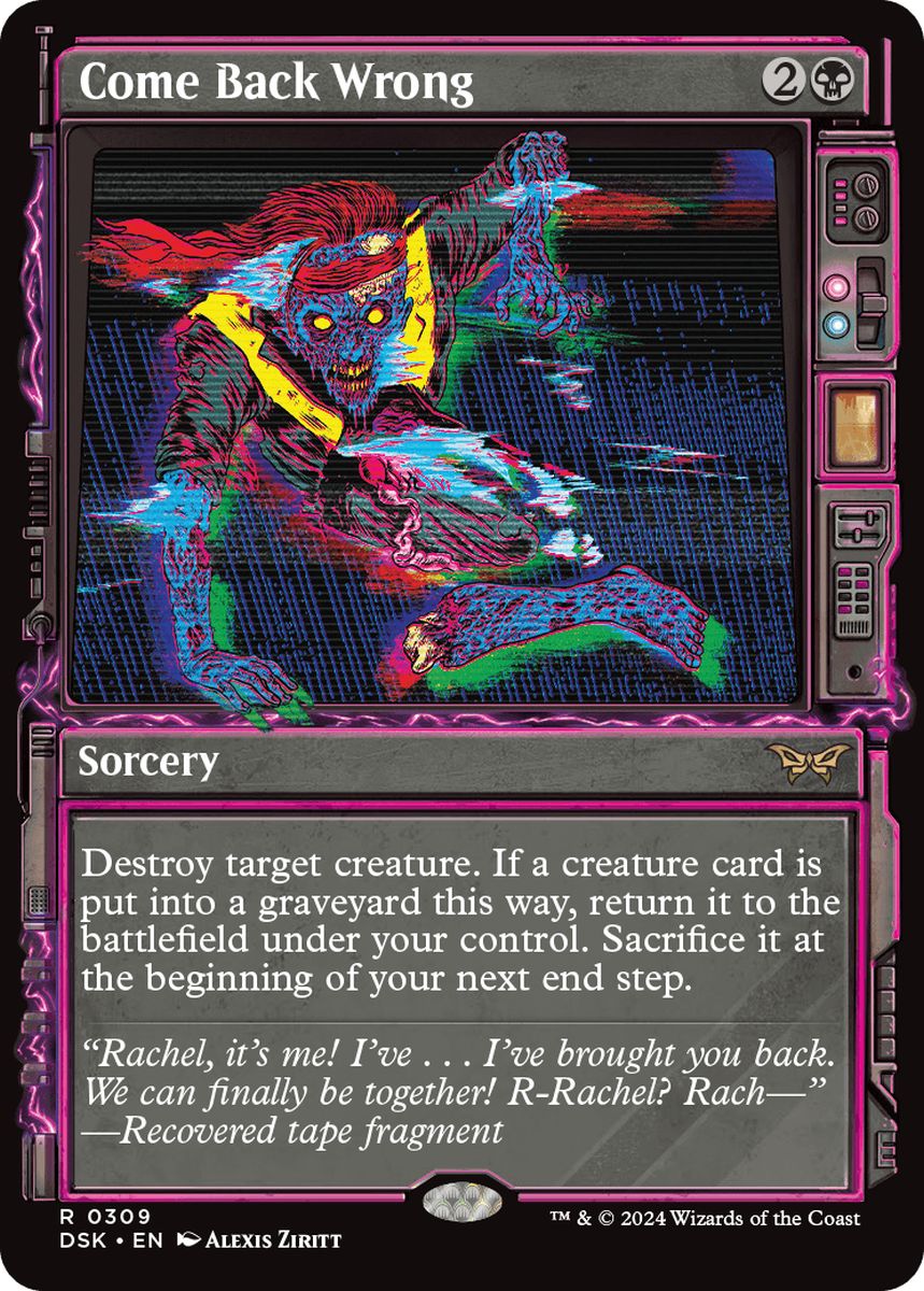 (英)望まれぬ復活 / Come Back Wrong ★ショーケース枠★(「超常」フレーム) 【DSK】 No.309