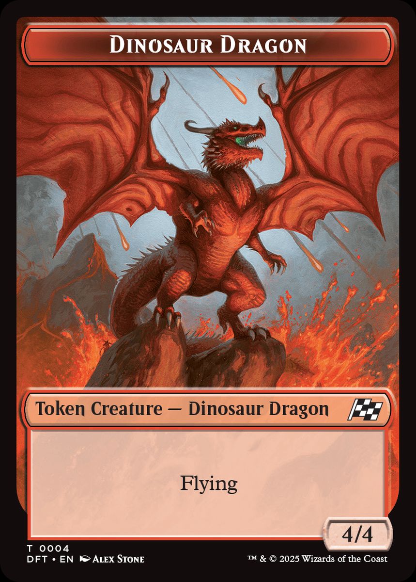(英)恐竜・ドラゴントークン / Dinosaur Dragon Token【DFT-TOKEN】 No.004
