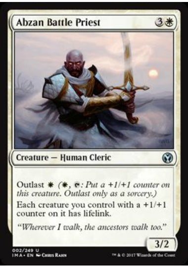 (英)アブザンの戦僧侶 / Abzan Battle Priest【IMA】 No.002