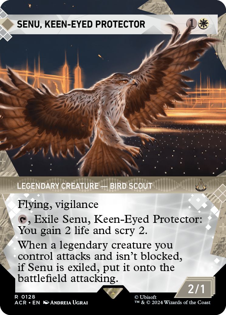 (英)鋭い目の守護者、セヌ / Senu, Keen-Eyed Protector ★ショーケース枠★(「記憶の回廊」ショーケース版) 【ACR】 No.128
