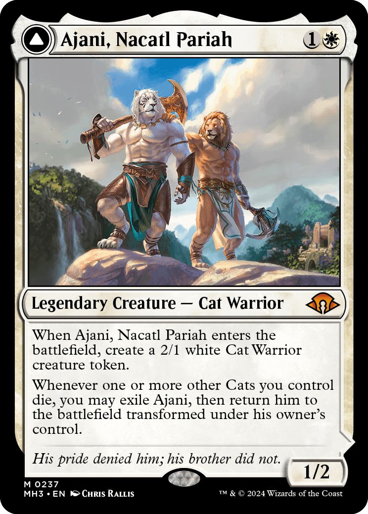 (英)ナカティルの最下層民、アジャニ / Ajani, Nacatl Pariah - ナカティルの報復者、アジャニ / Ajani, Nacatl Avenger【MH3】 No.237