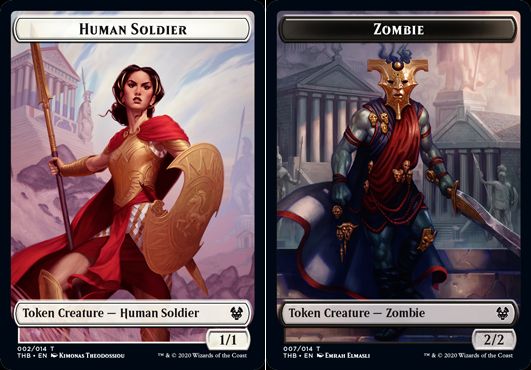 (英)【Foil】人間・兵士トークン / Human SoldierNo.002 - ゾンビトークン / Zombie Token【THB-TOKEN】 No.007