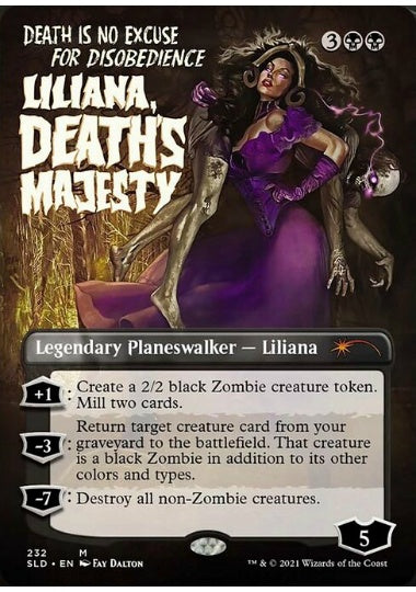 (英)【Foil】死の権威、リリアナ / Liliana, Death's Majesty【SLD】Thrilling Tales of the Undead No.232