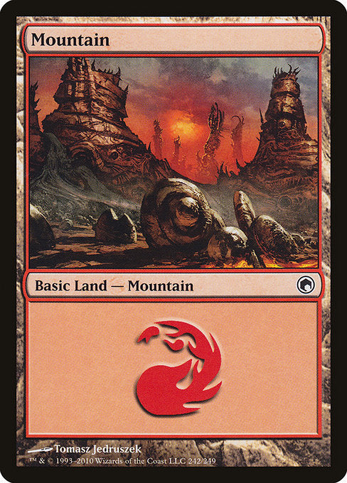 (英)【Foil】山 / Mountain【SOM】 No.242