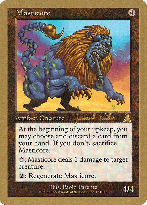 (英)マスティコア / Masticore【WC00】 World Championship Decks 2000 Janosch Kuhn 金枠 No.072