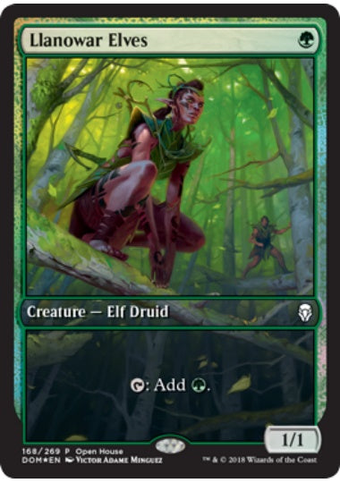 (英)【Foil】ラノワールのエルフ / Llanowar Elves【PRM】マジック交流会プロモ No.038