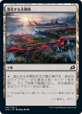 (日)【Foil】進化する未開地 / Evolving Wilds【IKO】 No.247