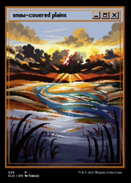 (英)【Foil】冠雪の平地 / Snow-Covered Plains【SLD】PixelSnowLands.jpg No.325