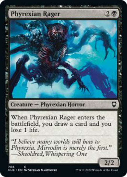 (英)ファイレクシアの憤怒鬼 / Phyrexian Rager【CLB】 No.766