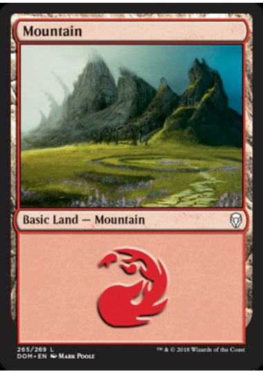 (英)【Foil】山 / Mountain【DOM】 No.265