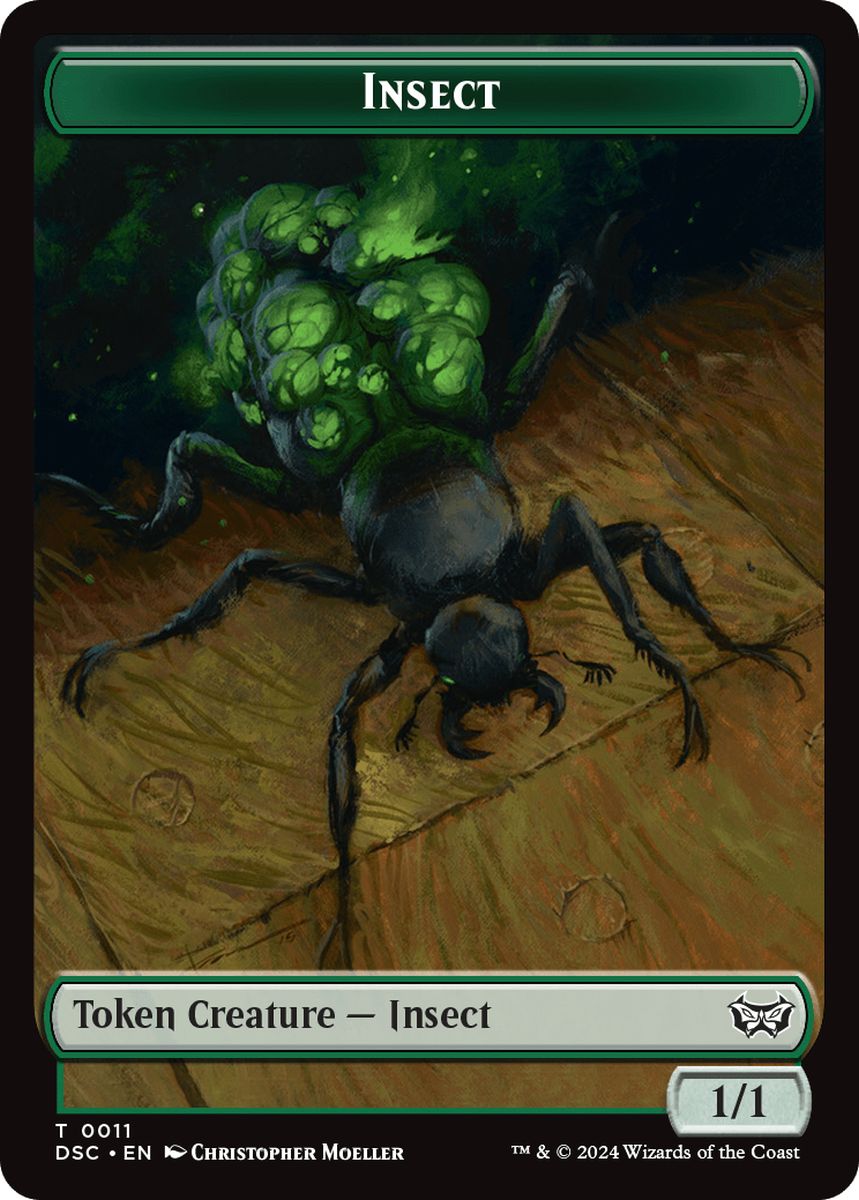(英)昆虫トークン / Insect Token No.011 - ウーズトークン / Ooze Token【DSC-TOKEN】 No.014