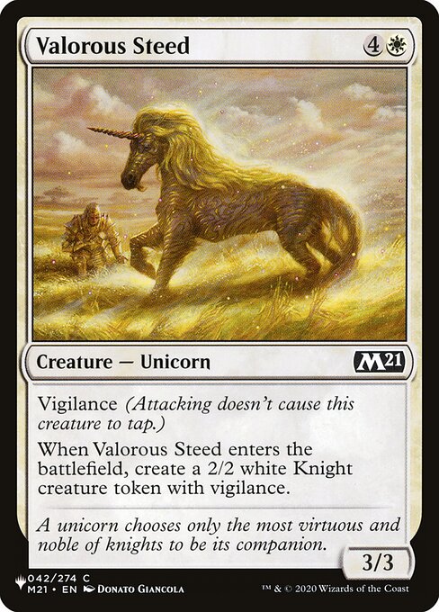 (英)勇敢な駿馬 / Valorous Steed【M21】 PWシンボル付き再販 No.042
