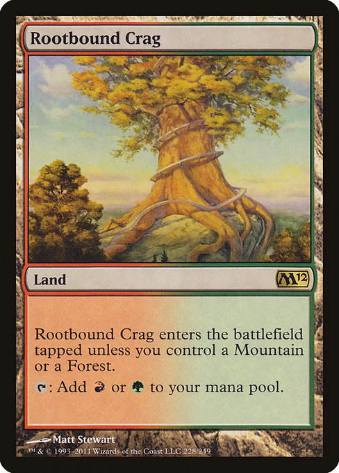 (英)【Foil】根縛りの岩山 / Rootbound Crag【M12】 No.228