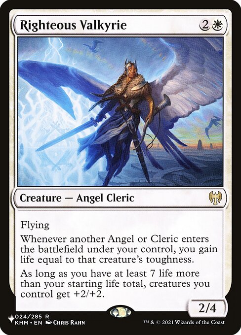 (英)【Foil】正義の戦乙女 / Righteous Valkyrie【SLD-C23-02】Angels: They're Just Like Us but Cooler and with Wings No.023