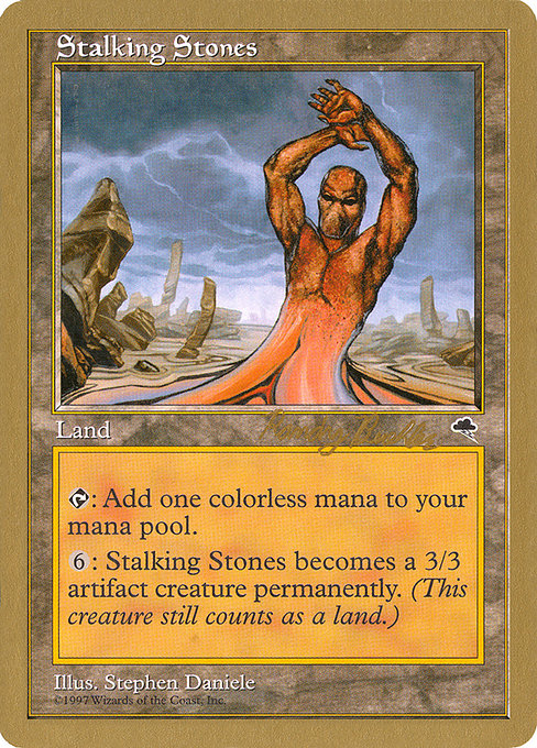 (英)隠れ石 / Stalking Stones【WC98】 World Championship Decks 1998 Randy Buehler 金枠 No.085