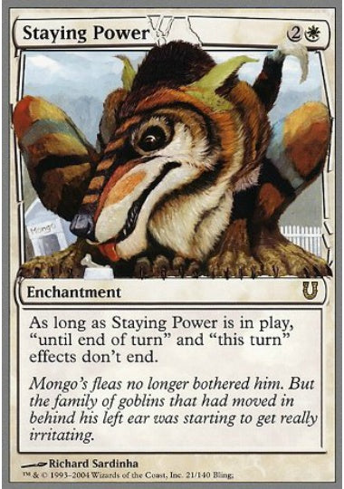 (英)【Foil】Staying Power 【UNH】 No.021