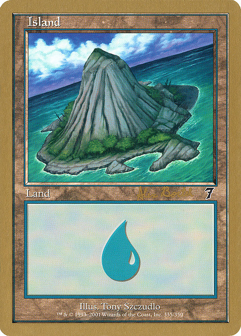 (英)島 / Island【WC01】 World Championship Decks 2001 Alex Borteh 金枠 No.092