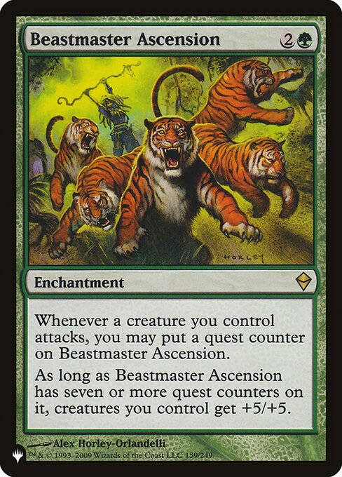 (英)獣使いの昇天 / Beastmaster Ascension【SLD-C24】 Secret Lair Commander Deck: Raining Cats and Dogs No.023