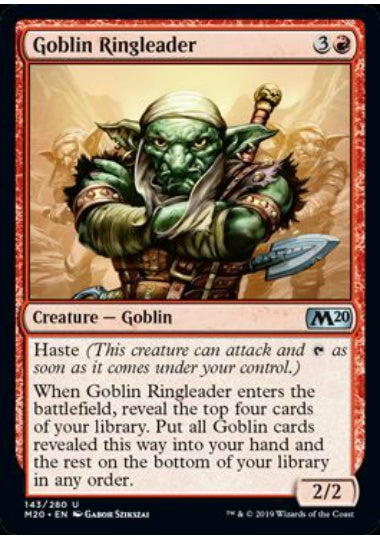(英)【Foil】ゴブリンの首謀者 / Goblin Ringleader【M20】 No.143
