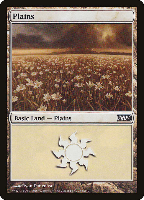 (英)【Foil】平地 / Plains【M10】 No.233