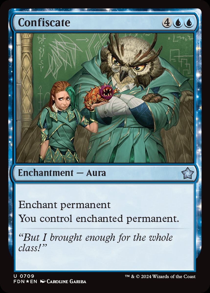 (英)【Foil】押収 / Confiscate【FDN】Starter Collection収録 No.709