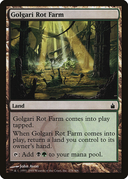 (英)【Foil】ゴルガリの腐敗農場 / Golgari Rot Farm【RAV】 No.278