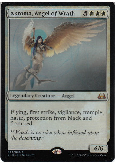 (英)【Foil】怒りの天使アクローマ / Akroma, Angel of Wrath【DDADVD】絵違いFoil No.001