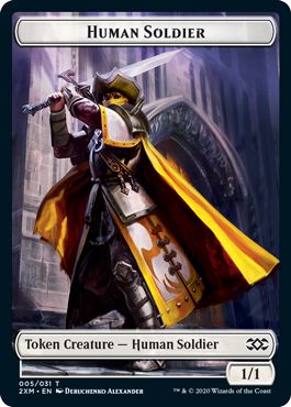 (英)人間・兵士トークン / Human Soldier Token【2XM-TOKEN】 No.005
