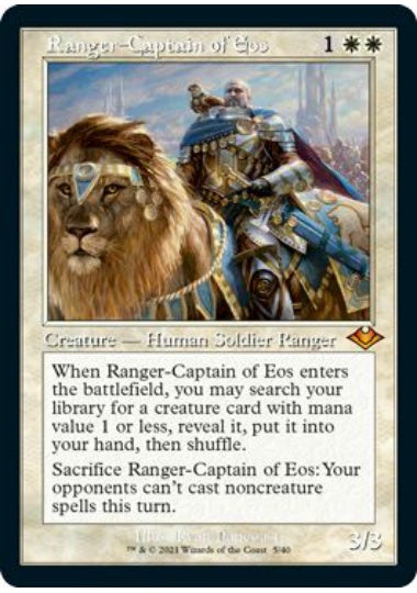 (英)【Foil】イーオスのレインジャー長 / Ranger-Captain of Eos ★旧枠★ 【MH1R】 No.005