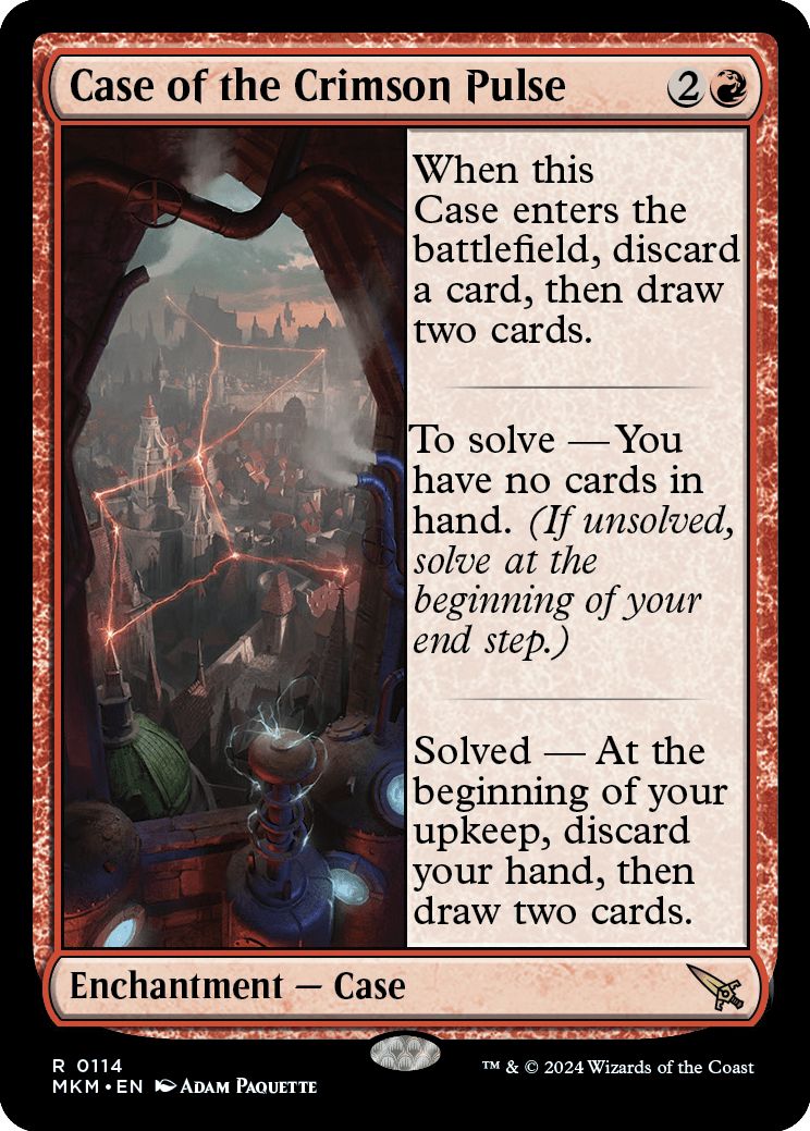 (英)真紅の鼓動の事件 / Case of the Crimson Pulse【MKM】 No.114