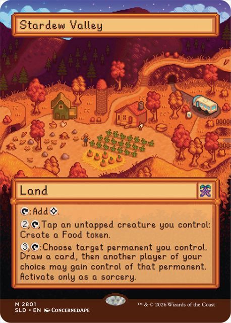 (英)Stardew Valley ★ボーダーレス★ 【SLD】 Secret Lair x Stardew Valley: Welcome to Stardew Valley No.2801