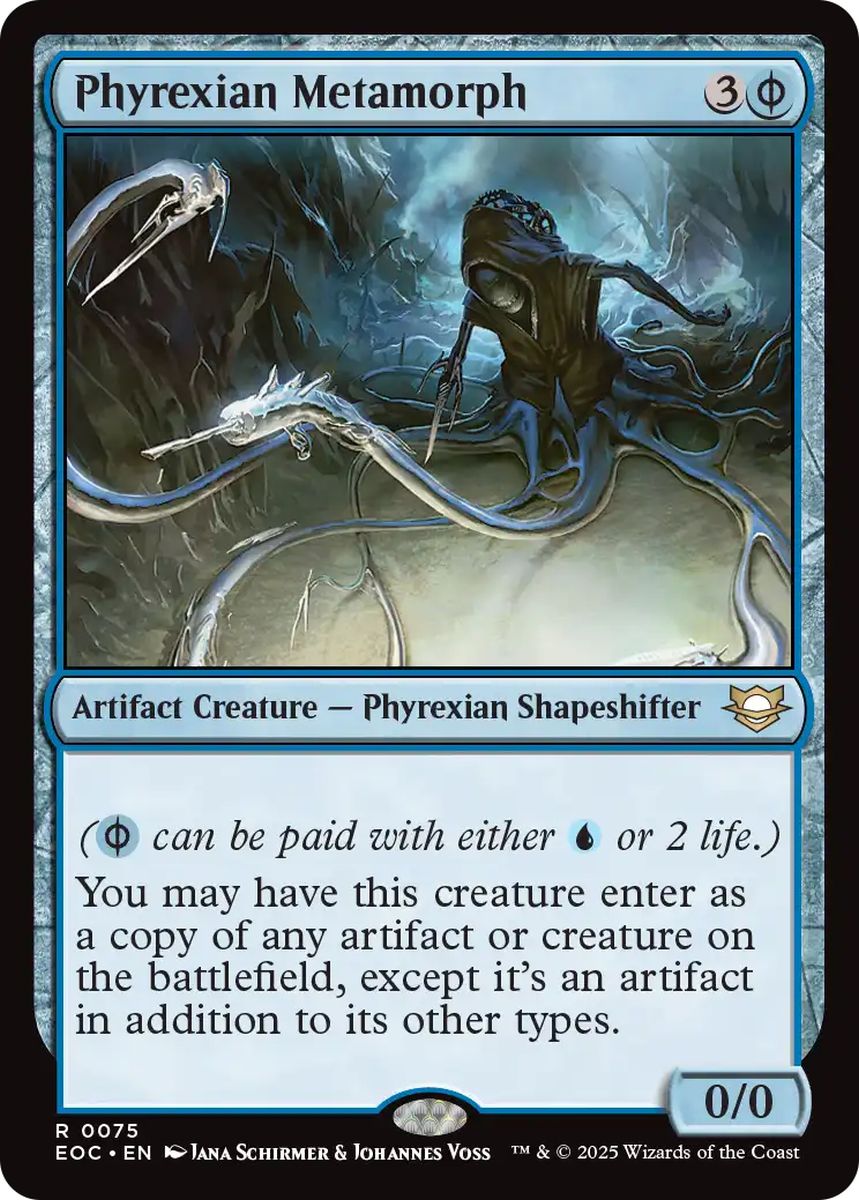 (英)ファイレクシアの変形者 / Phyrexian Metamorph【EOC】 No.075