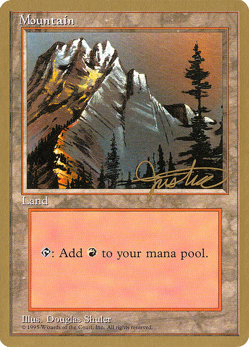 (英)山 / Mountain【PTC】 (GrayMt) ProTour NewYork Decks 1996 Mark Justice 金枠 No.300