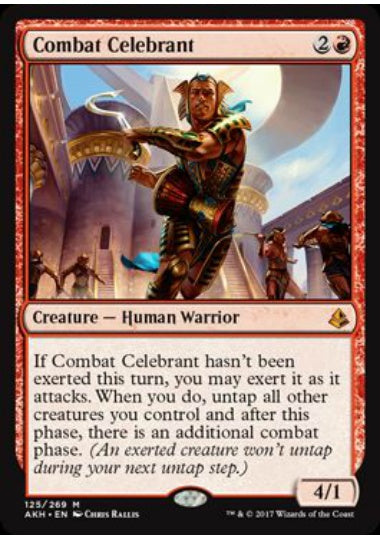 (英)戦闘の祝賀者 / Combat Celebrant【AKH】 No.125