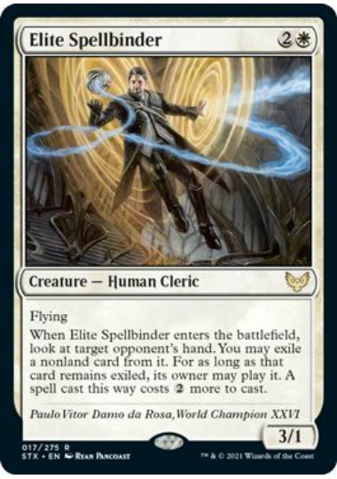 (英)【Foil】精鋭呪文縛り / Elite Spellbinder【STX】 No.017