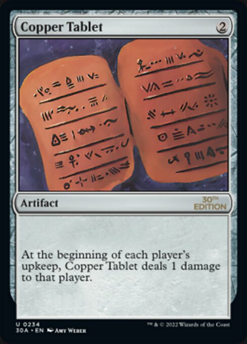 (英)Copper Tablet【30A】 No.234 ※トーナメントで使用することはできません。