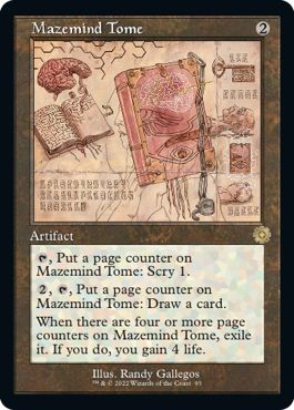 (英)【Foil】精神迷わせの秘本 / Mazemind Tome【BRR】設計図カード No.093
