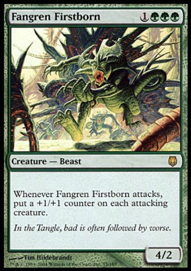 (英)【Foil】ファングレンの初仔 / Fangren Firstborn【DST】 No.075