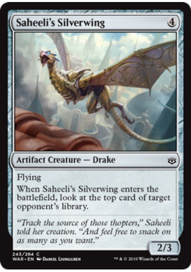 (英)【Foil】サヒーリの銀翼 / Saheeli's Silverwing【WAR】 No.243