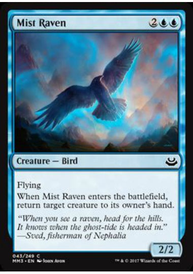 (英)【Foil】霧鴉 / Mist Raven【MM3】 No.043