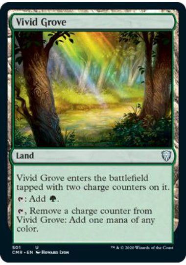 (英)鮮烈な林 / Vivid Grove【CMR】 統率者デッキ収録 No.501