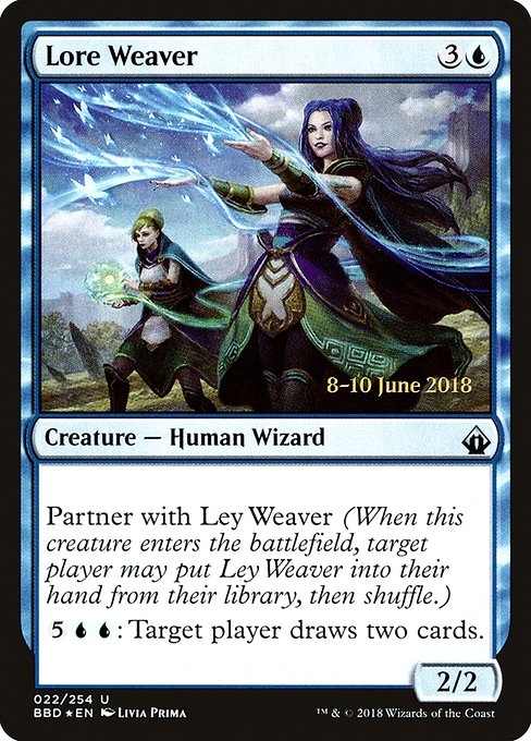 (英)【Foil】知識の紡ぎ手 / Lore Weaver【BBD】プレリリースプロモ No.022