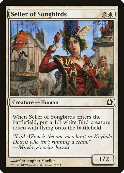 (英)【Foil】歌鳥の売り手 / Seller of Songbirds【RTR】 No.022