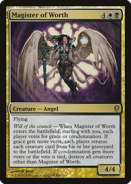 (英)【Foil】真価の宗匠 / Magister of Worth【CNS】プレリリースプロモ No.048