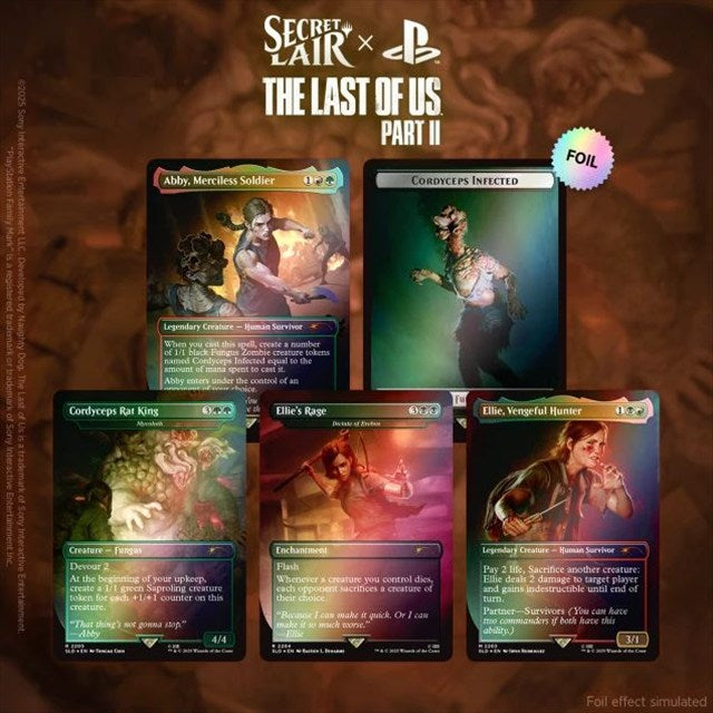 (英)Secret Lair x The Last of Us Part II Foil Edition 【BOX】 ※発送方法は「ゆうパック」を選択してください。