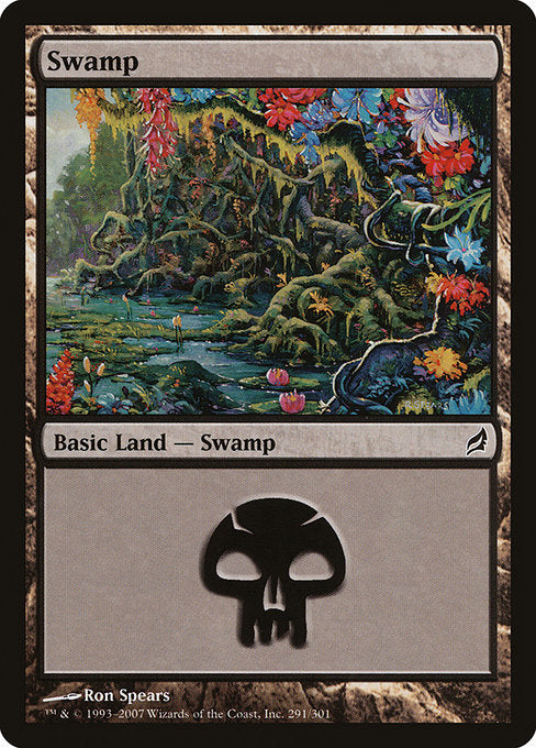 (英)【Foil】沼 / Swamp【LRW】 No.291